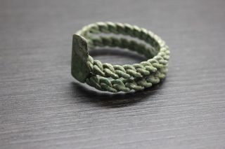 Ancient Roman Bronze Twisted Style Bracelet,  17 photo
