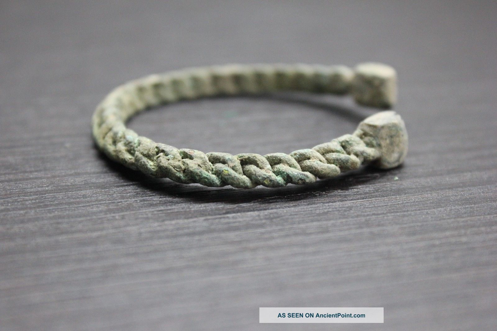 Ancient Roman Bronze Twisted Style Bracelet,  7 Roman photo