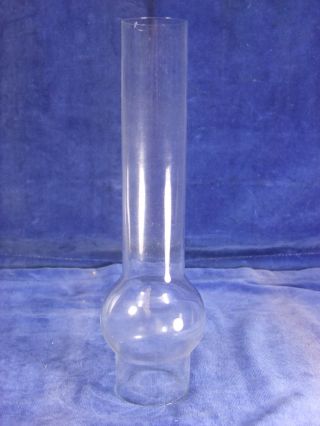 Glass Chimney For An Oil Lamp - Early 20th C [4811] photo