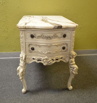 Vintage French Style Marble Top Table photo
