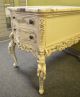 Vintage French Style Marble Top Table Post-1950 photo 4