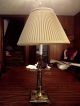 Stiffel Brass Table Lamp 1281 Unusual Rare Model W/original Shade Lamps photo 1
