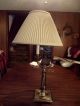 Stiffel Brass Table Lamp 1281 Unusual Rare Model W/original Shade Lamps photo 2