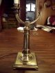 Stiffel Brass Table Lamp 1281 Unusual Rare Model W/original Shade Lamps photo 4