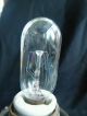1930 ' S Milk Glass,  Brass,  Crystal Prism,  W/cranberry Shade Boudoir Lamps Lamps photo 2