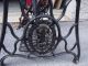 Antique Singer Black Cast Iron Treadle Sewing Machine Pedal Base Stand Furniture photo 6