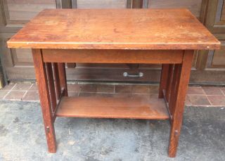 Stickley Brothers Hall Desk Table photo