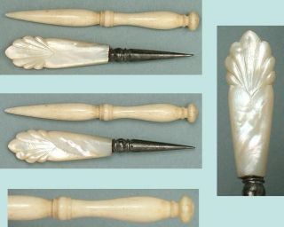 2 Small Antique Stilettos / Awls English Circa 1850 - 80 photo
