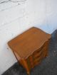 French Cherry Serpentine Nightstand / End Table 6475 Post-1950 photo 7