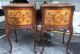Great Pair Antique French Inlaid Stands - Night Stands 1900-1950 photo 2
