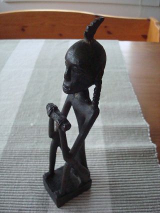 Bronze Statue From Leti Tanimbar Islands Indonesia Rare Primitive Folk Art photo