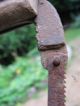 Antique Early 1900s Scary Metal Saw Disston All Rusted Spooky Halloween Decor Primitives photo 8
