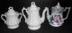 C.  1860s Staffordshire White Ironstone Wheat Pattern Coffee Teapot Turner Goddard Teapots & Tea Sets photo 7