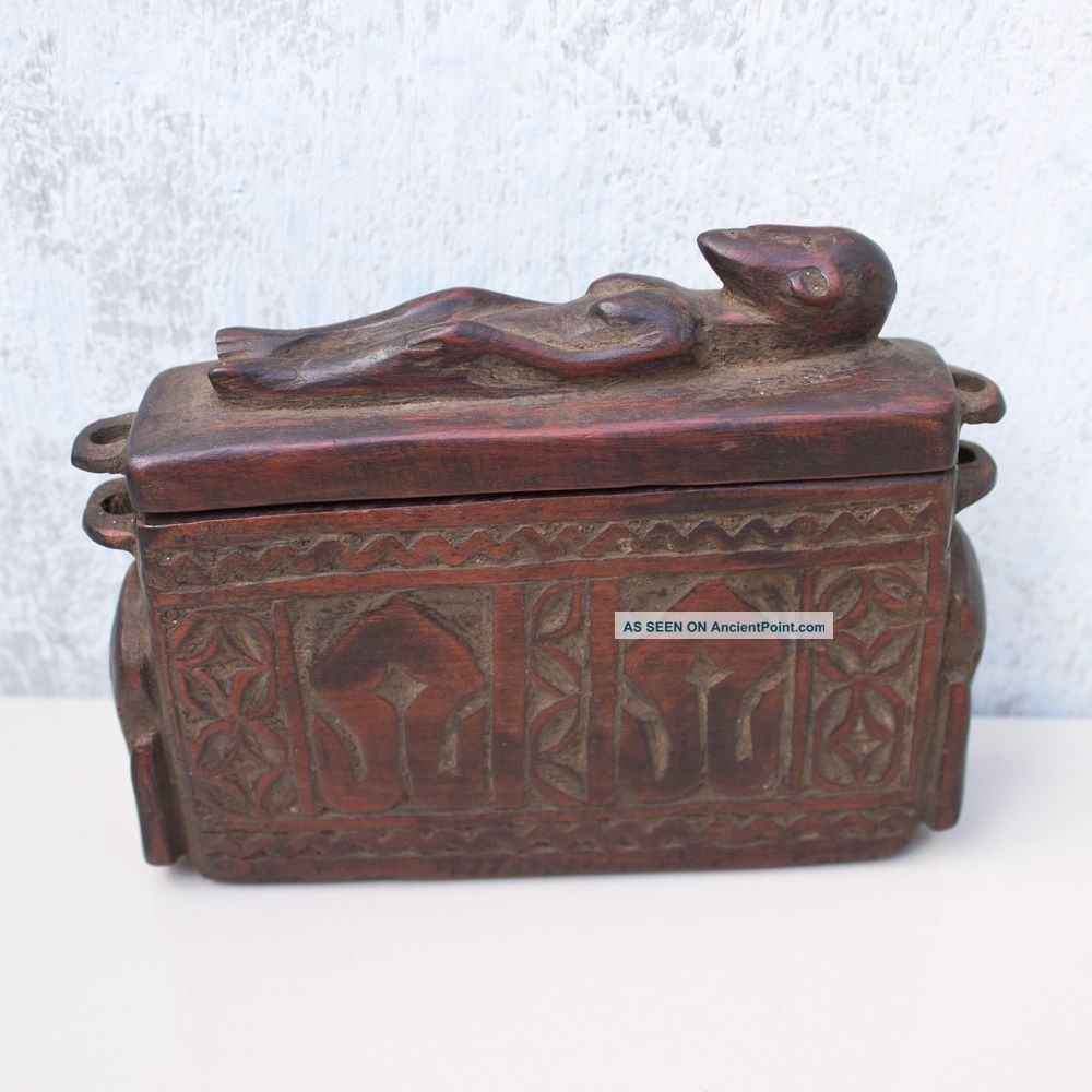 Old Timor Box Human Ashes Collector ' S Item Antique Indonesia Pacific Islands & Oceania photo
