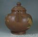 Fine Old Chinese Yixing Stoneware Teapot Artist Signed Landscape Carve Teapots photo 2