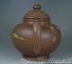 Fine Old Chinese Yixing Stoneware Teapot Artist Signed Landscape Carve Teapots photo 3