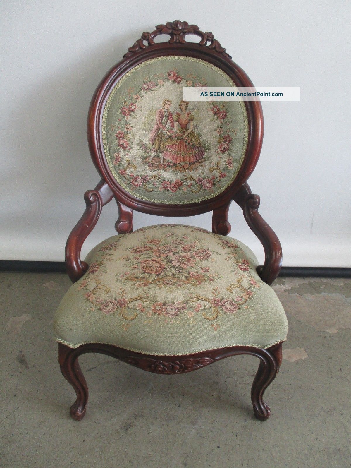 Antique Victorian Pelham Shell & Leckie Parlor Chair Accent Chair Solid Wood 1900-1950 photo