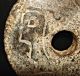 Wow Stone/jade Amulet With Ancient Drawings 5000 Years Old Other Antiquities photo 1