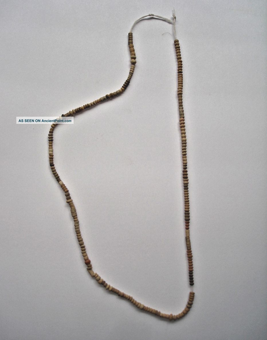 Ancient Coptic - Byzantine Era Stone Beaded Necklace 500ad Bible Archaeology Other Antiquities photo