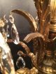 Cape May N.  J.  Antique Victorian 5 Lite Cast Brass & Crystal Chandelier,  C.  1920 ' S Chandeliers, Fixtures, Sconces photo 11