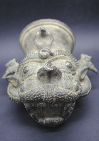 Huge Ancient West Asian Bronze Head 1st Mil Bc photo