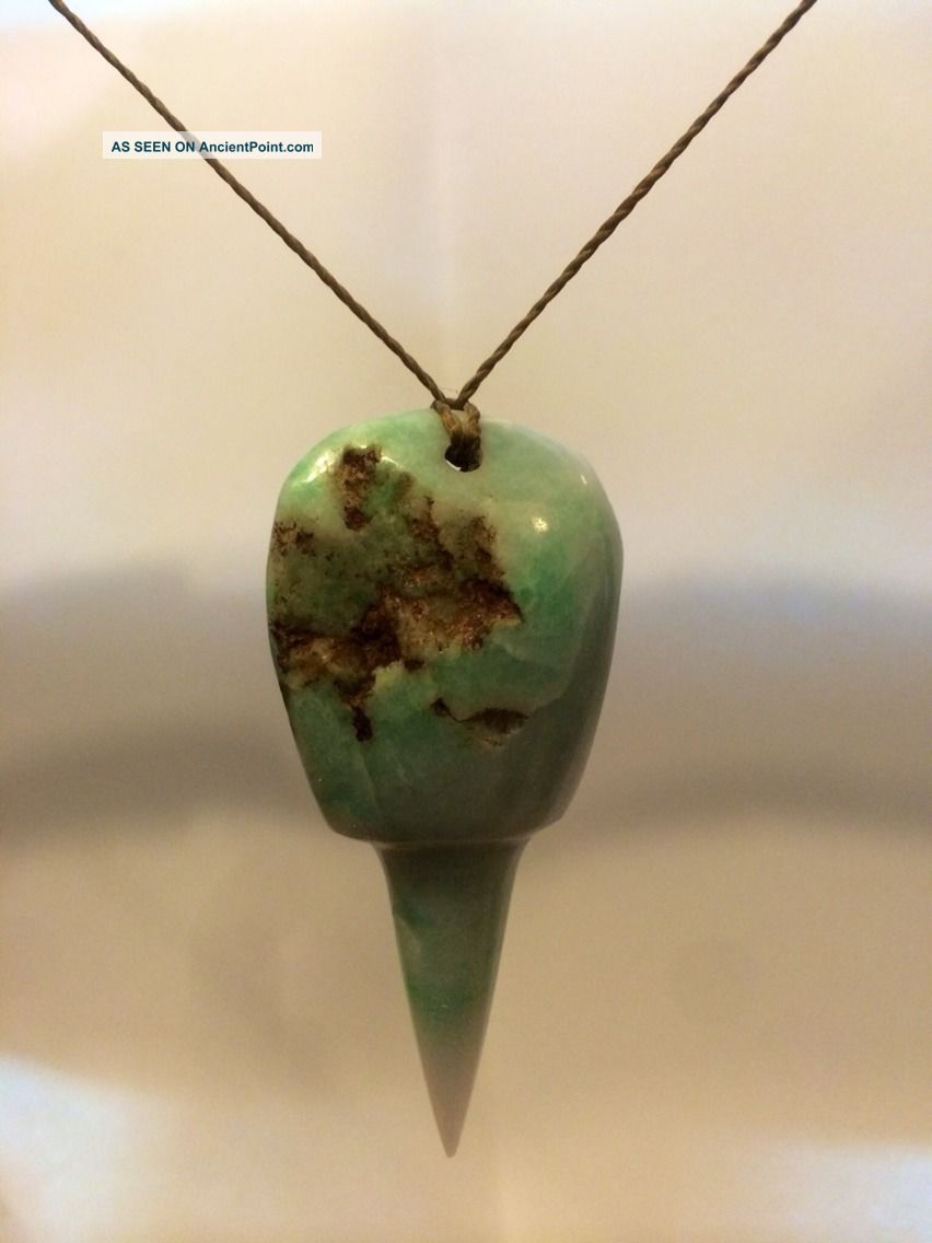 Pre Columbian Olmec Perforator (bloodlettting Artifact) On Imperial Jadeite The Americas photo