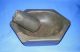Antique Old Collectible Hand Carved Indian Real Touchstone Stone Mortar Pestle India photo 1