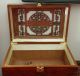 Asian Wooden Display Box With Pierced Lid Boxes photo 2