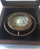 Solid Brass Collectable Gimble Ship Compass With Wood Glass Top Box (co 527) Compasses photo 2