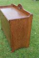 Arts And Crafts Oak Table Top Writing Cabinet Letters Box Fall Front Boxes photo 6