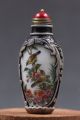 Exquisite Old Beijing Glazed Hand - Painting Carved Snuff Bottle Snuff Bottles photo 8