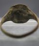 Jacobean Period Copper Alloy Finger Ring With Monogram Other Antiquities photo 3