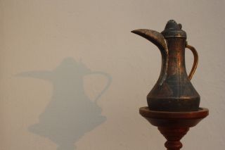 Antique Islamic Dallah Coffee Pot Arabic Oman Bedouin Turkish photo