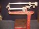Howe Antique Platform Scale Circa 1890 Red Complete And Scales photo 1