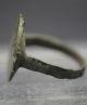 Medieval Bronze Finger Ring With Floral Design Other Antiquities photo 2