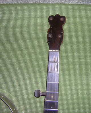 Unknown C.  1900 Antique 5 String Banjo Husk Frame Parts Project Dayton (??) photo