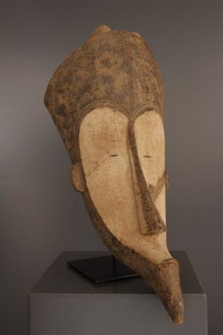 Gabon: Old Tribal African Mask From The Fang - 58 Cm. photo