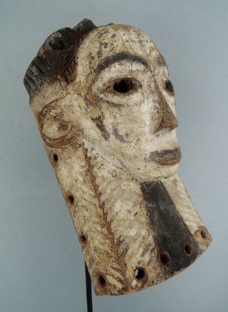 Congo: Old Tribal African Kifwebe Mask From The Songye. photo
