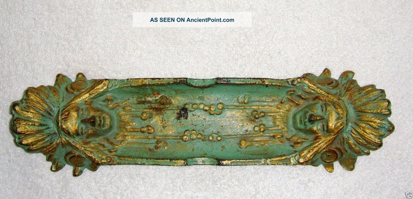 Bronze/brass American Indian Pen Tray - Ash Tray Bradley And Hubbard Metalware photo