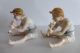 German Art Noveau Porcelain Figurines Boys Playing Flute By Karl Ens Dresden Figurines photo 1