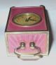 Sub - Miniature Antique Pink Guilloche Enamel Sterling Silver Clock Clocks photo 9