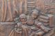 Antique Vintage Victorian Embossed Fire Screen Fireplace Medieval Scene Hearth Ware photo 1