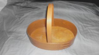 Shallowtail Wooden Shaker Style Basket Split Wood photo
