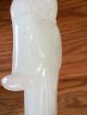 Vintage/ Antique ? Chinese Guanyin Jade Nephrite Hand Carved Statue With Base Other Antiquities photo 10