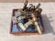 Antique Brass Nautical Sextant With Wooden Box. Compasses photo 8