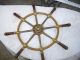 John Hastle & Co Ltd Greenock Brass & Wood Ship Wheel Wheels photo 9