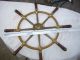 John Hastle & Co Ltd Greenock Brass & Wood Ship Wheel Wheels photo 1