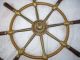 John Hastle & Co Ltd Greenock Brass & Wood Ship Wheel Wheels photo 3