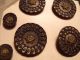 (6) Victorian Rondelle Tint Buttons Wow Mother/daughters : 5/8 