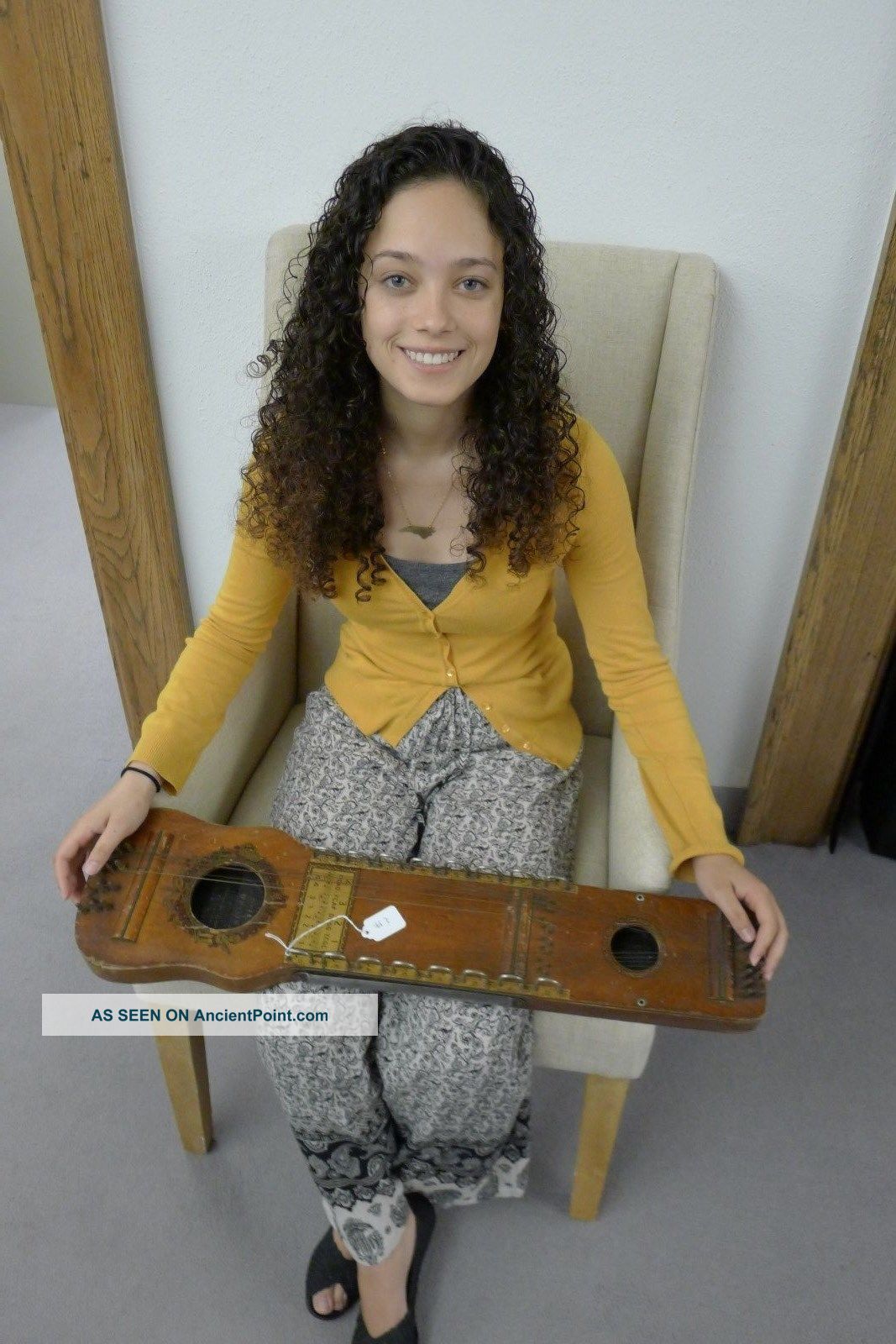 Vtg 1926 Ukelin Violin - Uke Ukulele Bowed Psaltery Zither Lap Harp Oscar Schimdt String photo